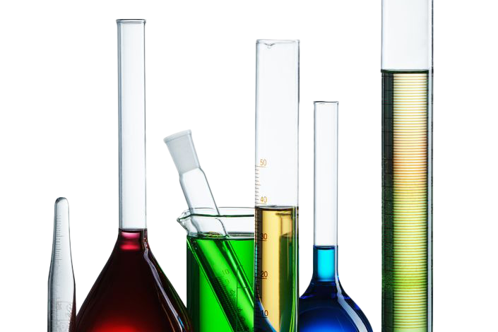 Chemical flasks with reagents isolated on white background 705x470 - خدعوك فقالوا إنّ التجربة خير برهان