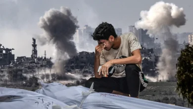 الحزن في غزة